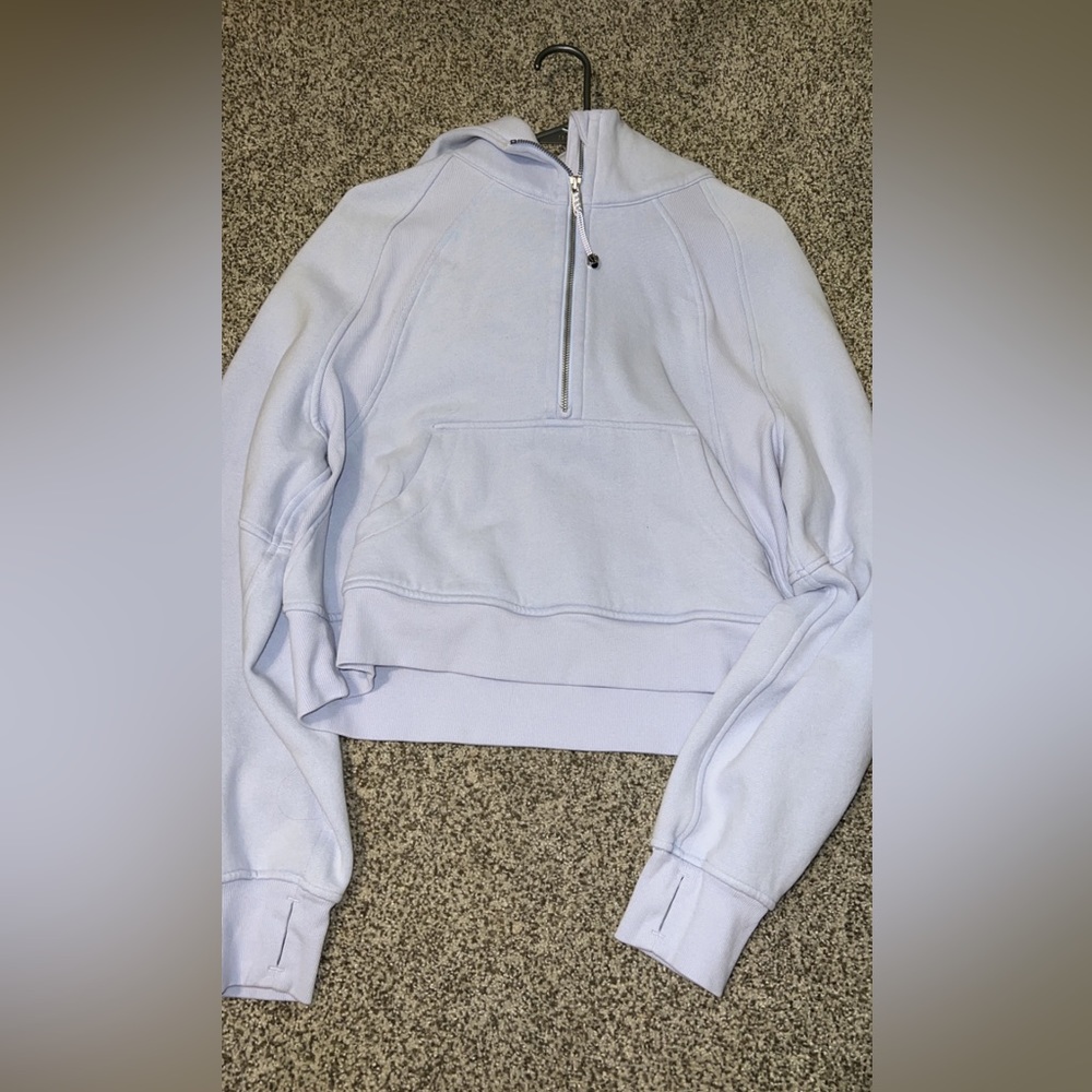 Scuba Oversized Half-zipped hoodie